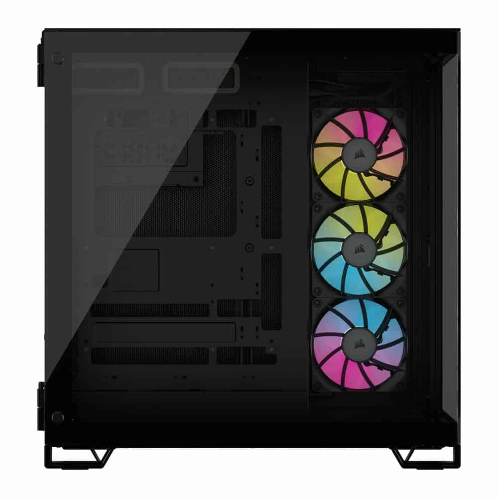 (image for) Corsair 6500X RGB Black Dual Chamber Tempered Glass Mid Tower PC Case